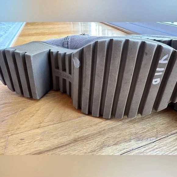 Vince Camuto Suede Heeled Combat Boots - Picture 6 of 9